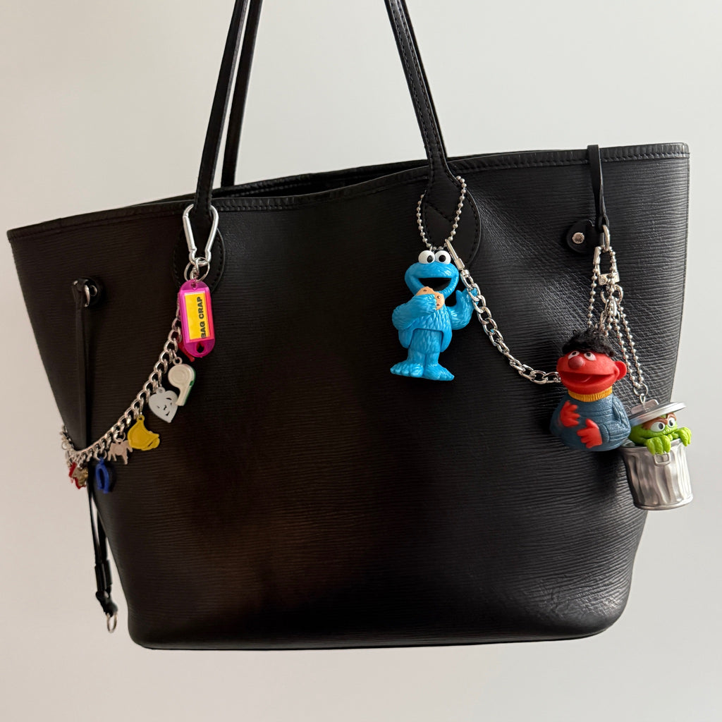 Vintage Sesame Street Toy Bag Charms