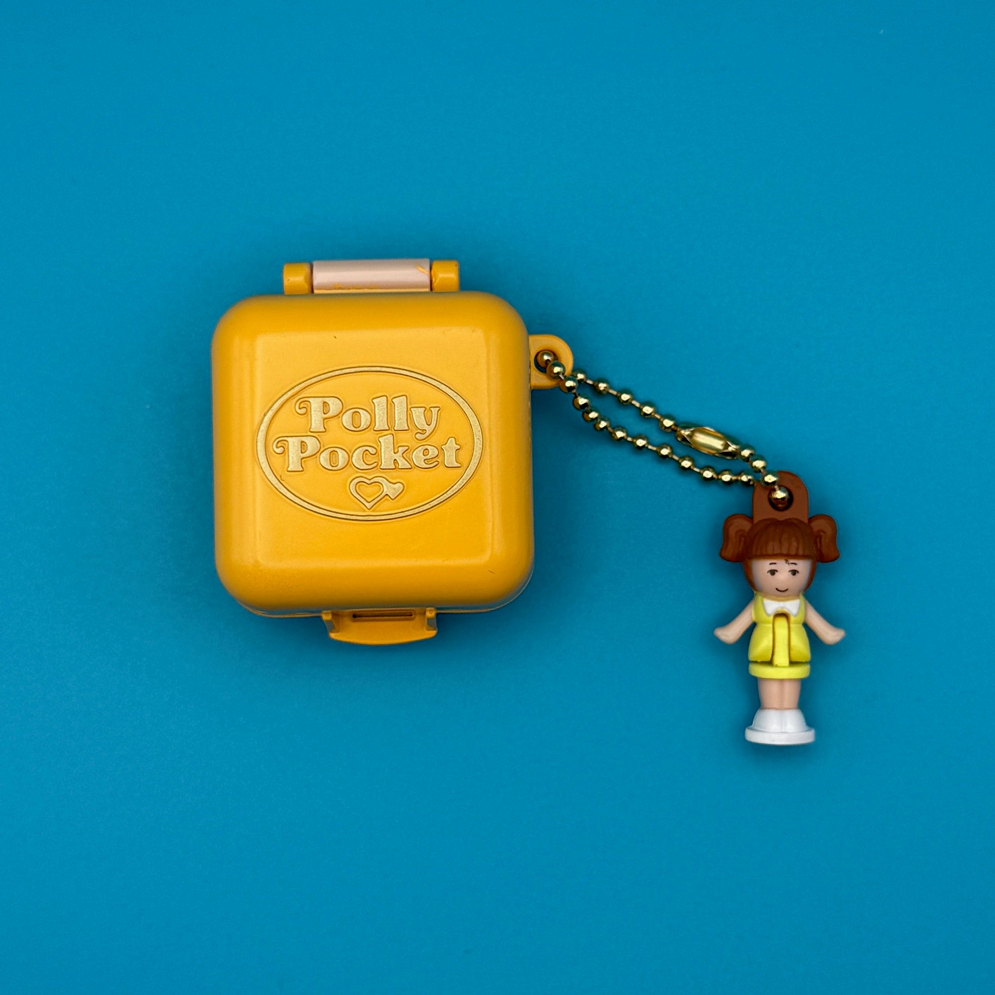 Polly Pocket Retro Brunette  s: You Pick -  vintage keychain vintage charms for bag nostalgia vintage keychains y2k collectible - Bag Crap