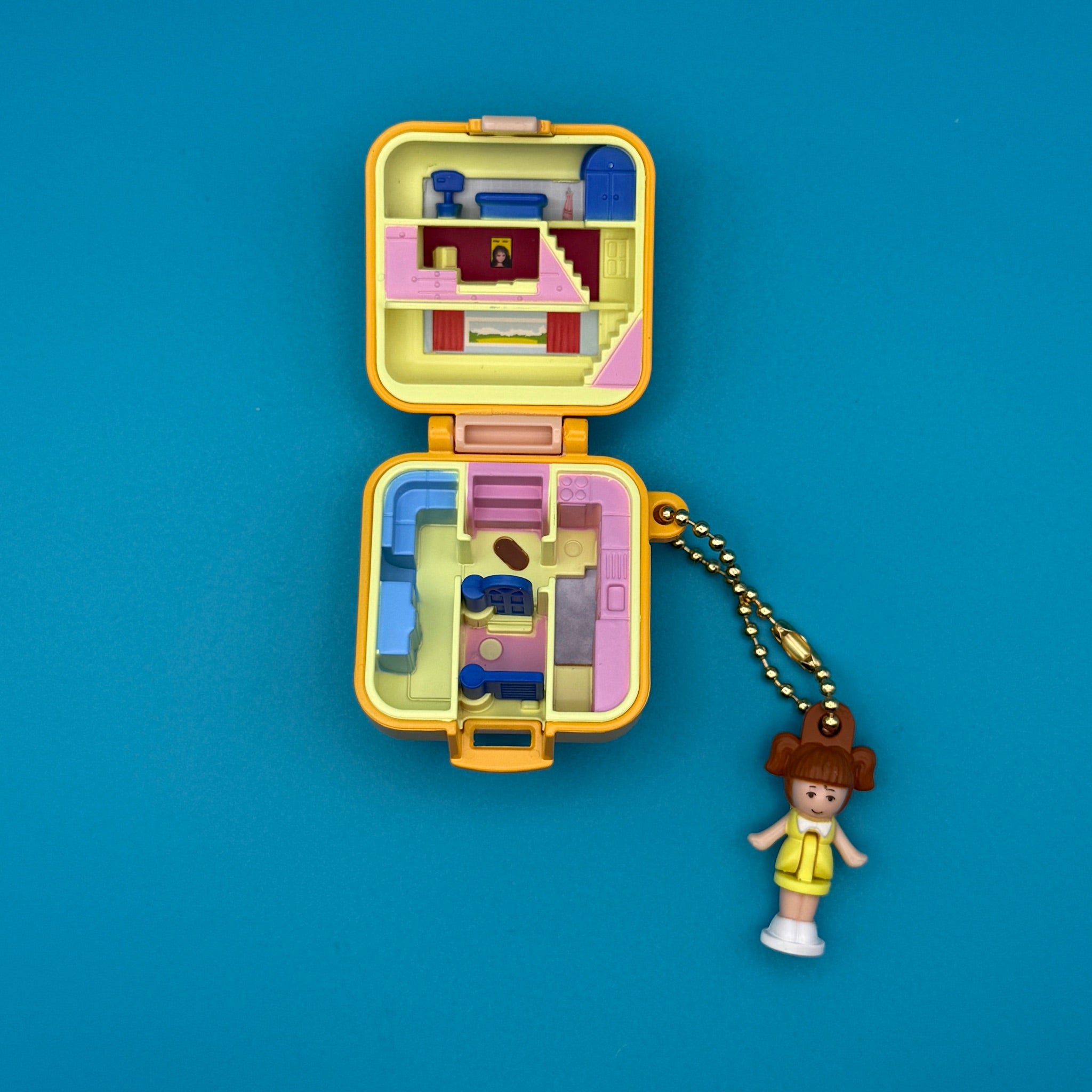 Polly Pocket Retro Brunette  s: You Pick -  vintage keychain vintage charms for bag nostalgia vintage keychains y2k collectible - Bag Crap