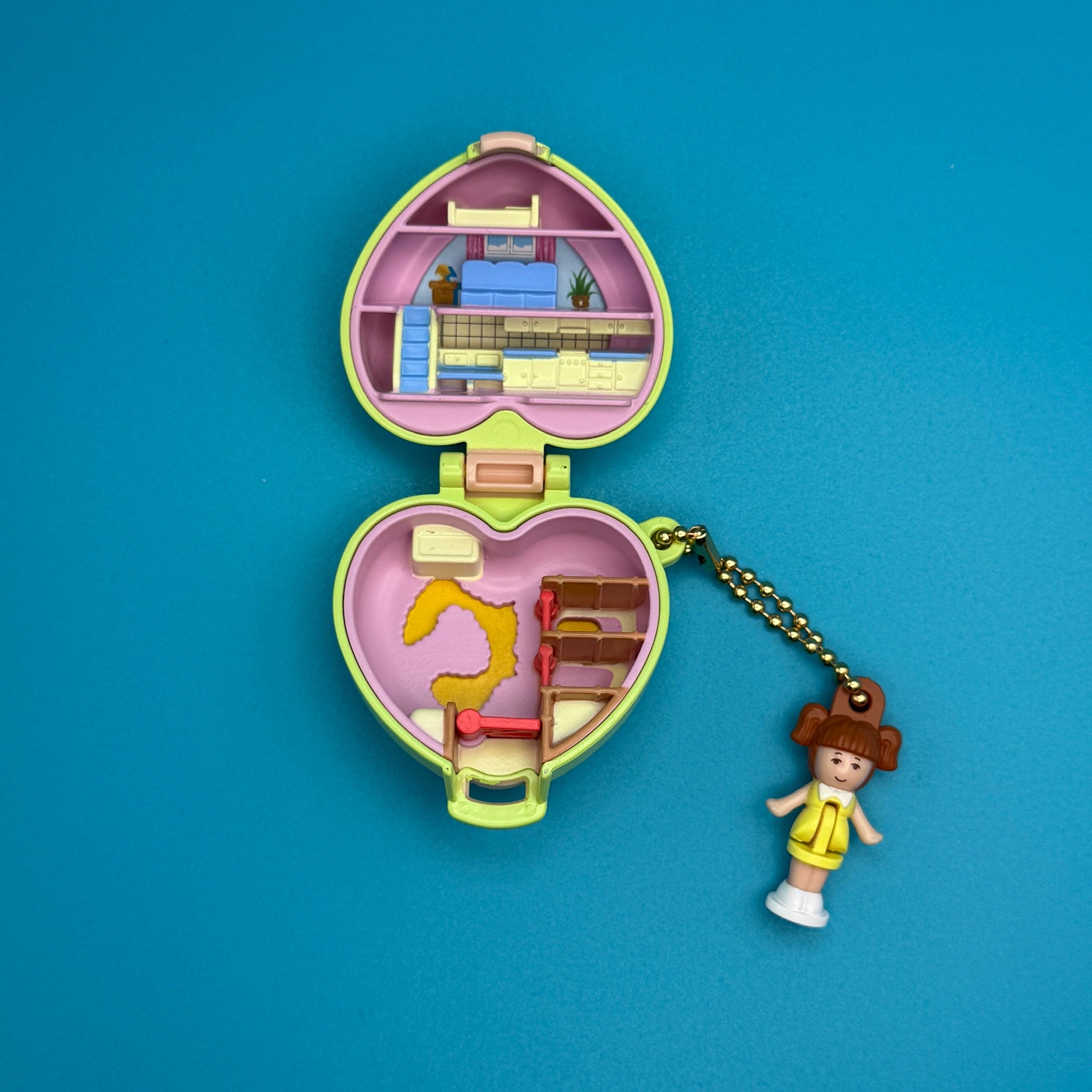 Polly Pocket Retro Brunette  s: You Pick -  vintage keychain vintage charms for bag nostalgia vintage keychains y2k collectible - Bag Crap
