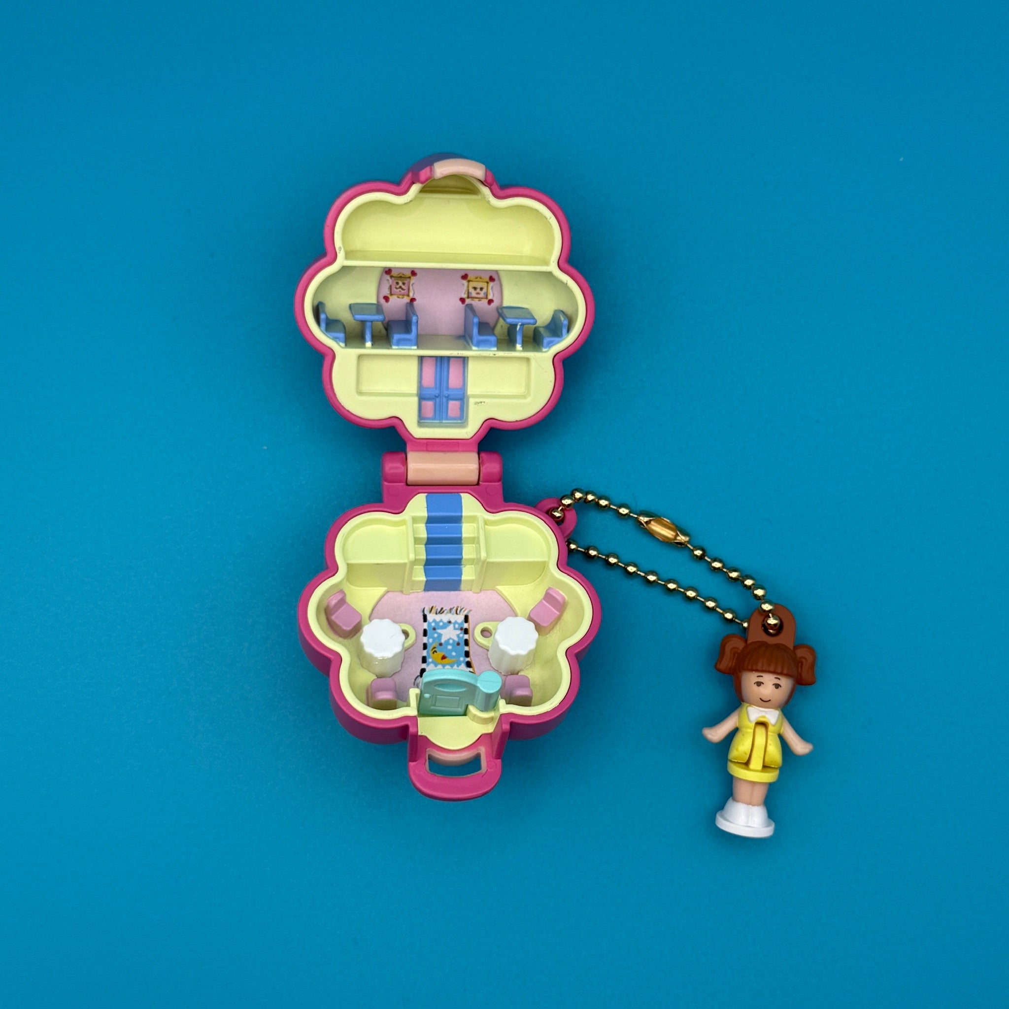 Polly Pocket Retro Brunette  s: You Pick -  vintage keychain vintage charms for bag nostalgia vintage keychains y2k collectible - Bag Crap
