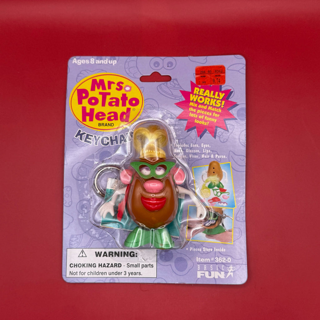 RARE NIB 90s Vintage Keychain: Mrs. Potato Head