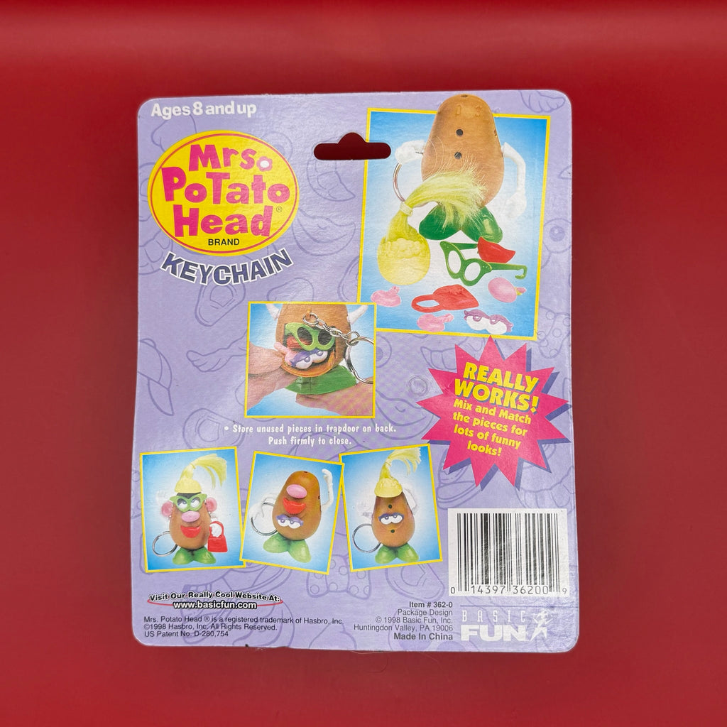 RARE NIB 90s Vintage Keychain: Mrs. Potato Head