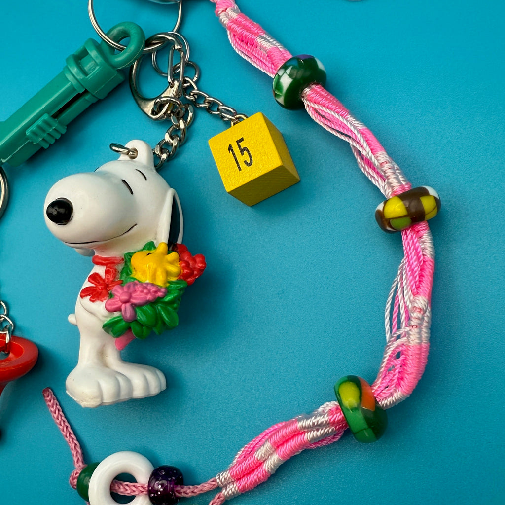 Vintage Snoopy Flowers Bag Charm Pack