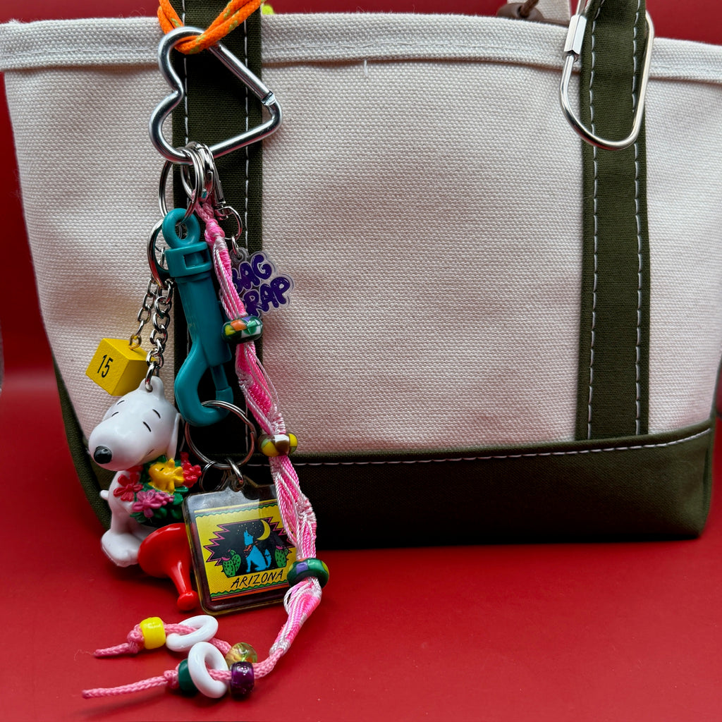 Vintage Snoopy Flowers Bag Charm Pack