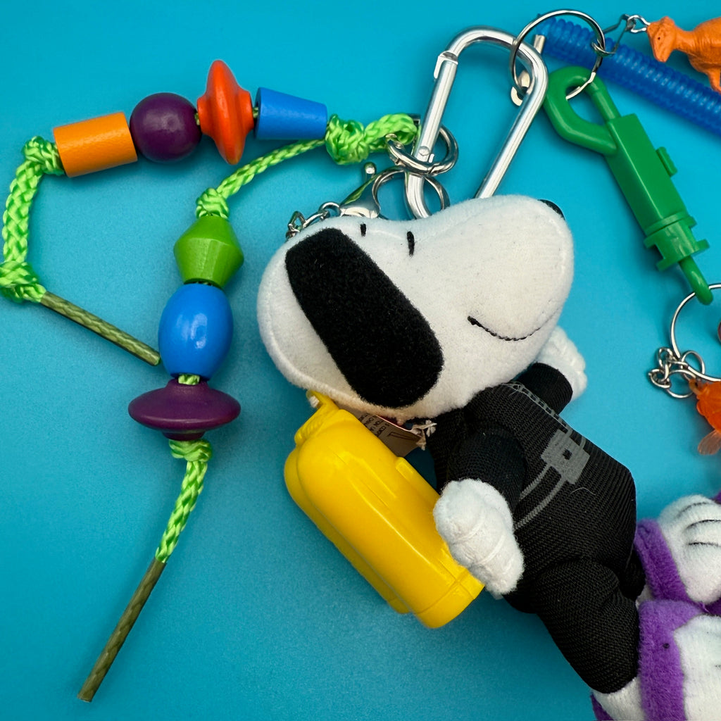 Vintage 90s Snoopy Plush Bag Charm Pack