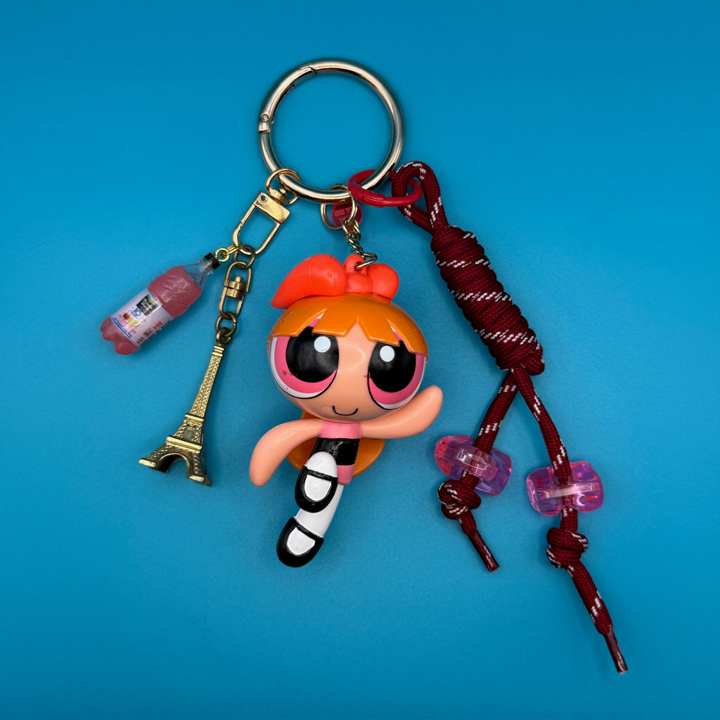 Vintage 90s Powerpuff Girls Gold Bag Charm Pack