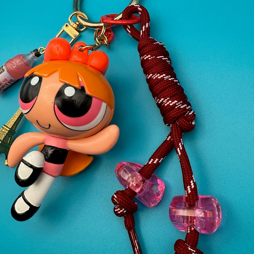 Vintage 90s Powerpuff Girls Gold Bag Charm Pack