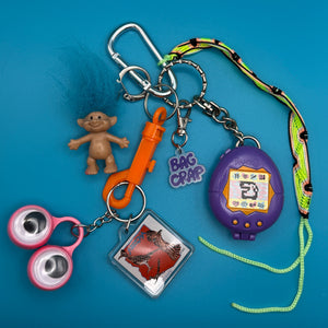 90s Purple Tamagotchi Troll   Pack - vintage bag charm packs nostalgia vintage y2k vintage keychain vintage charms for bag nostalgia vintage keychains y2k collectible - Bag Crap