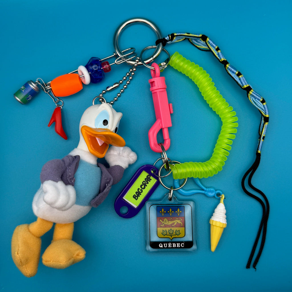 Vintage Y2K Donald Duck Plush Bag Charm Pack