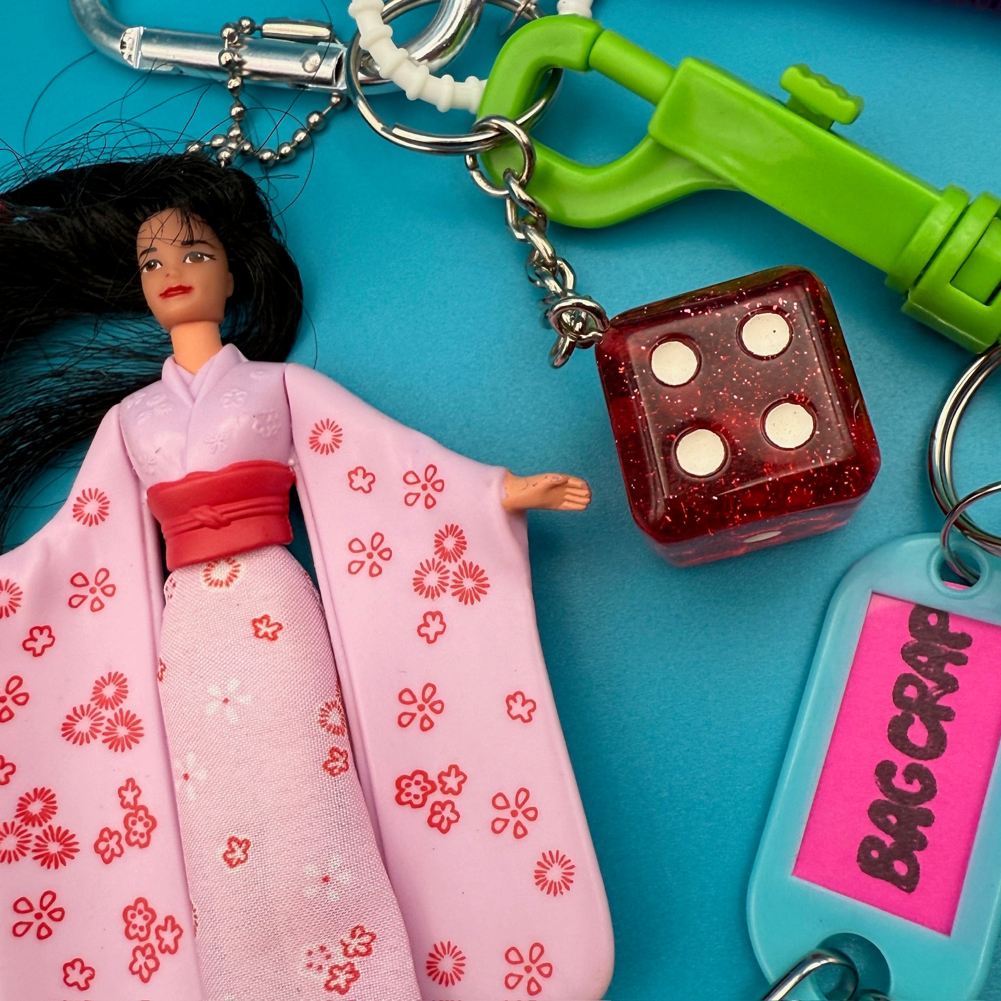 1990s Japan Barbie   Pack - barbie doll toy pink rare vintage keychain vintage charms for bag nostalgia vintage keychains y2k collectible - Bag Crap