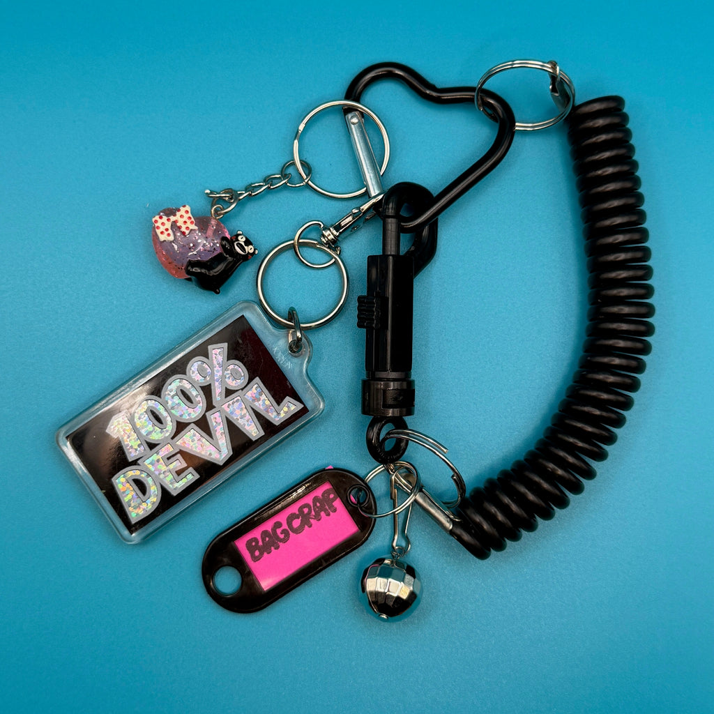 Vintage Y2K '100% Devil' Bag Charm Pack