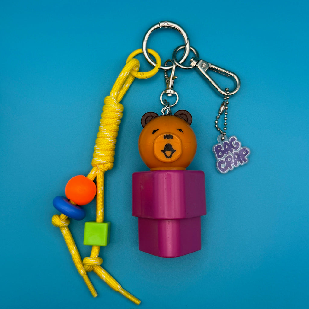 Vintage 1980s Fisher Price Bear Bag Charm Pack