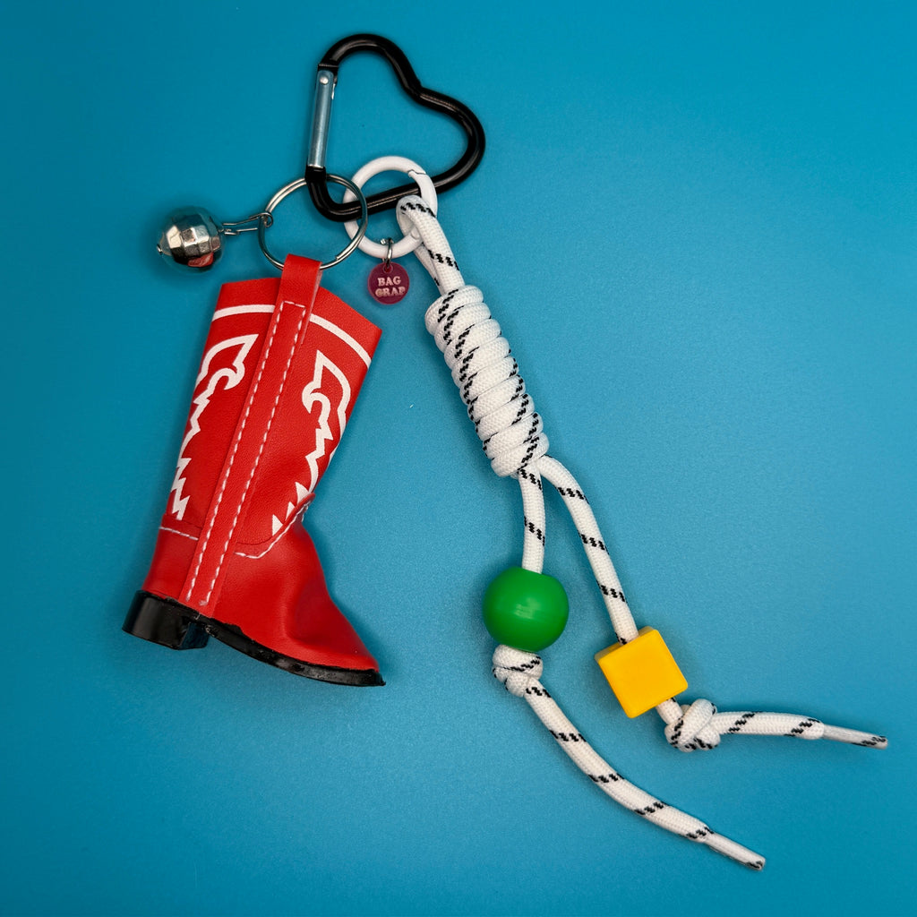 Vintage Red Cowboy Boot Bag Charm Pack