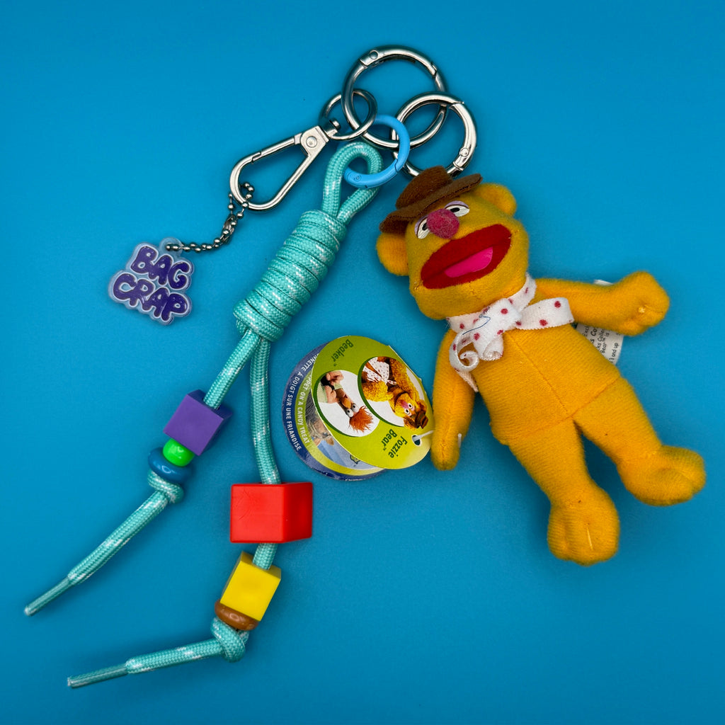 Vintage Fozzie Bear Plush Bag Charm Pack