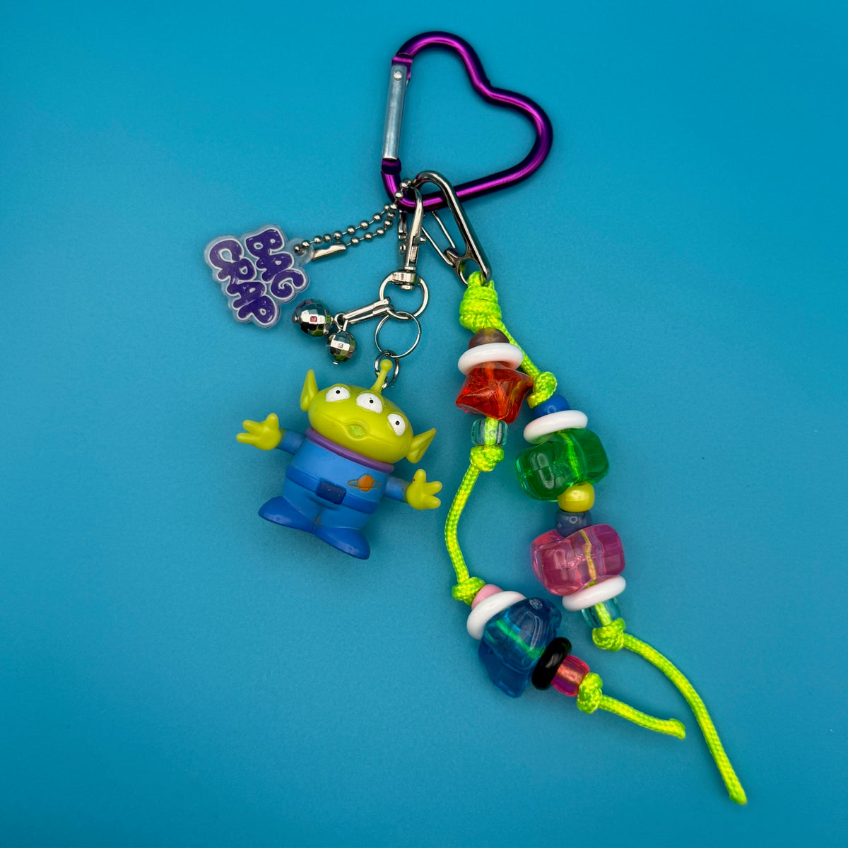 Toy Story Alien   Pack - vintage bag charm packs nostalgia vintage y2k vintage keychain vintage charms for bag nostalgia vintage keychains y2k collectible - Bag Crap