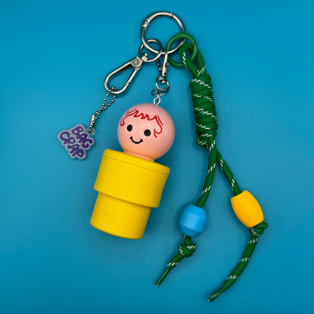 Vintage 1970s Fisher Price Little People Bag Charm Pack