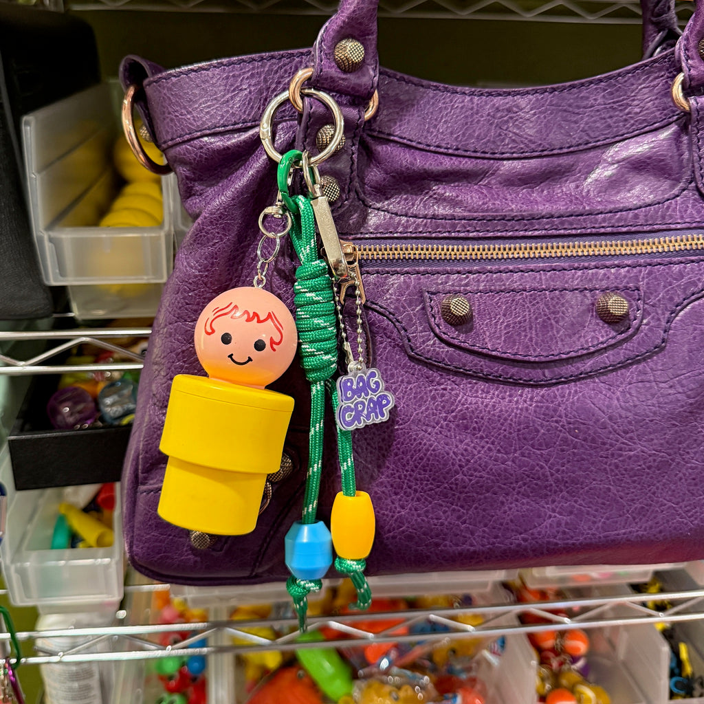 Vintage 1970s Fisher Price Little People Bag Charm Pack