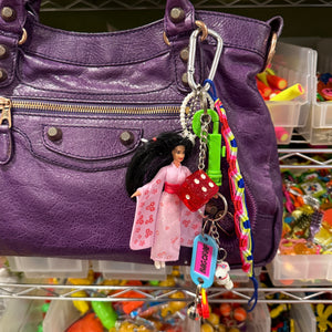 1990s Japan Barbie   Pack - barbie doll toy pink rare vintage keychain vintage charms for bag nostalgia vintage keychains y2k collectible - Bag Crap