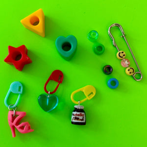 Bag Crap - Trinket Shoe Charm Set: Pink Doll Shoe + Nutella