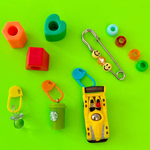 Bag Crap - Trinket Shoe Charm Set: Matcha Starbucks + Race Car