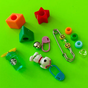 Bag Crap - Trinket Shoe Charm Set: Swimming Snoopy + Starbucks