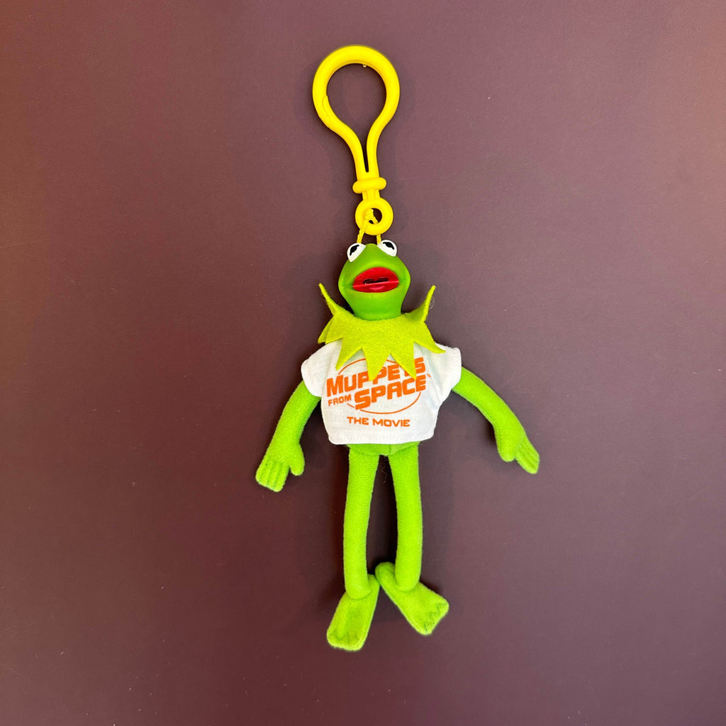 Vintage 1999 Kermit The Frog Muppets In Space Plush Clip Bag Charm