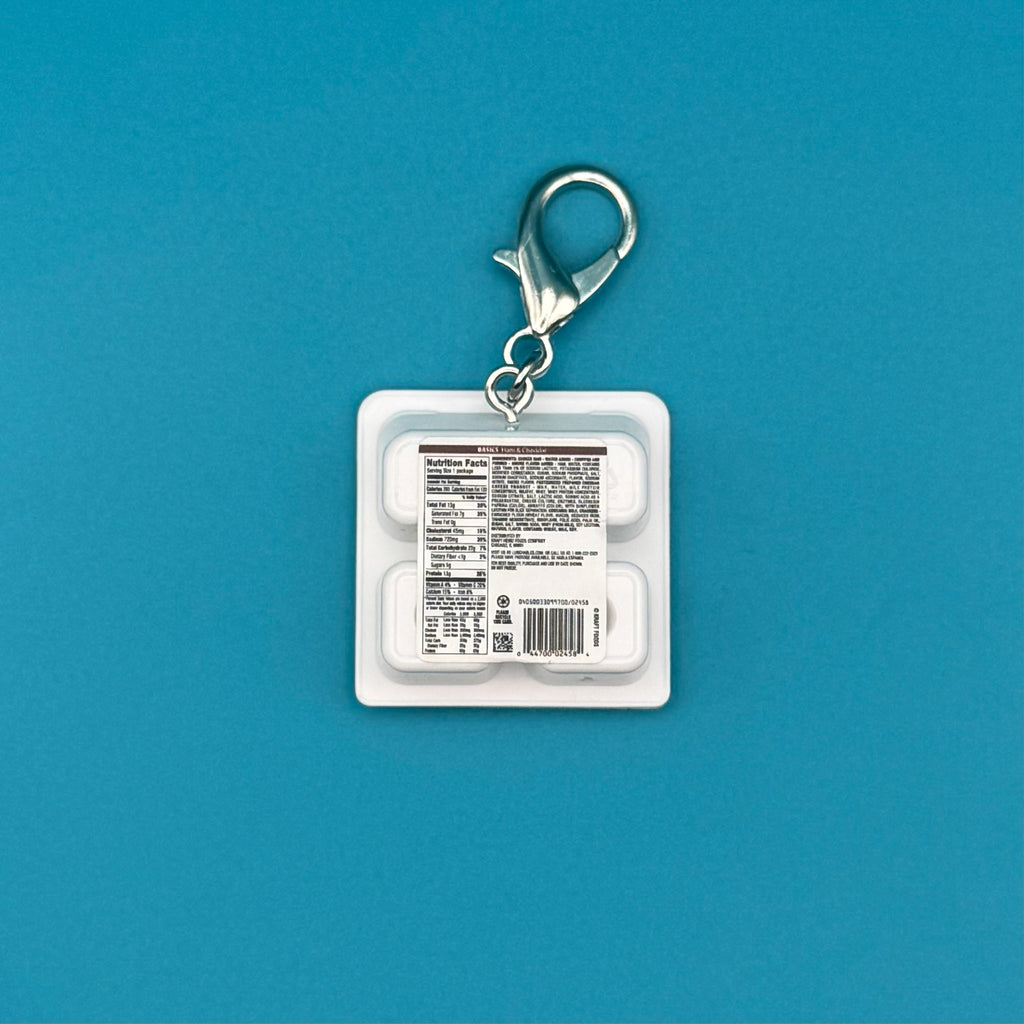Mini Ham and Cheddar Lunchables Bag Charm