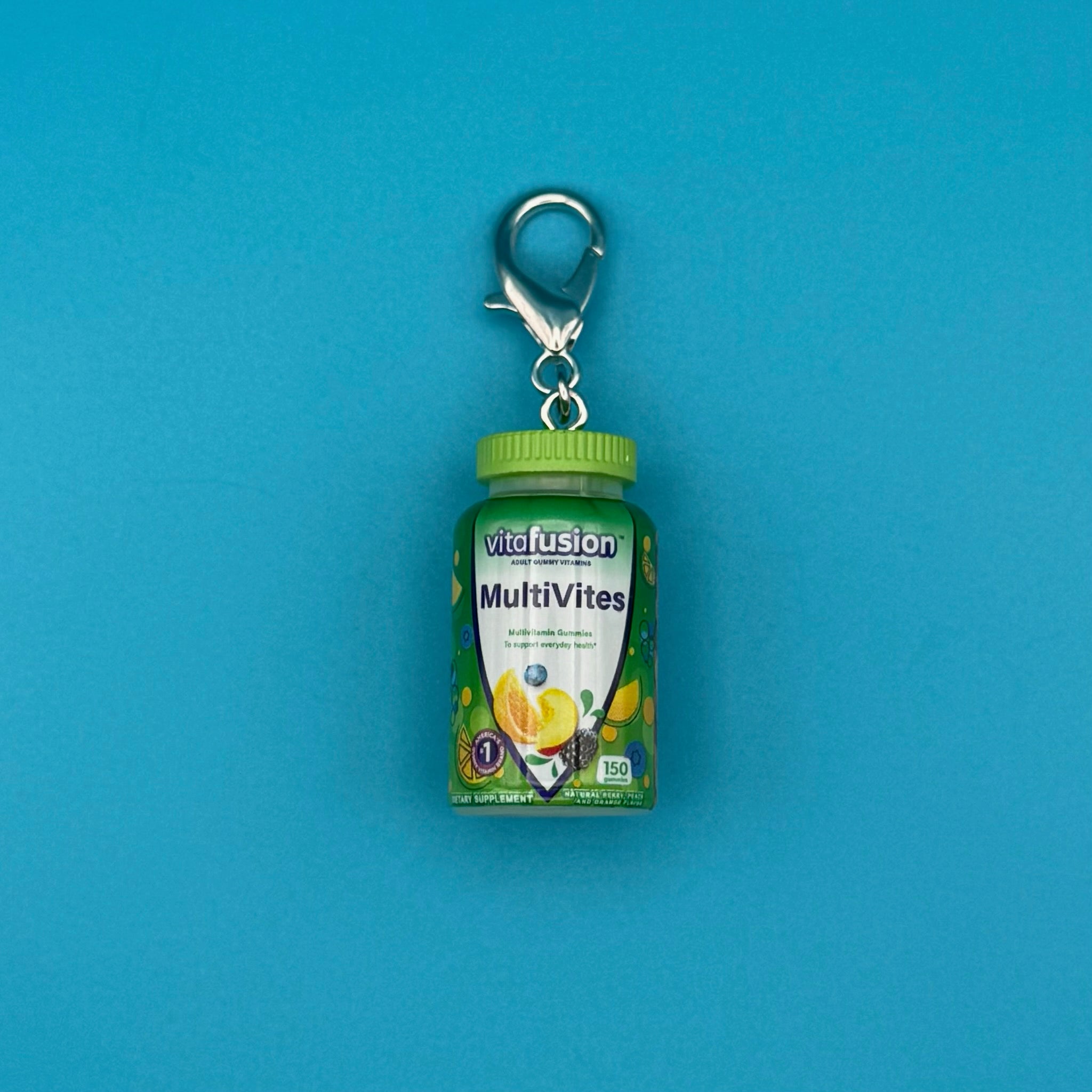 Mini Vitafusion Vitamins -  vintage keychain vintage charms for bag nostalgia vintage keychains y2k collectible - Bag Crap