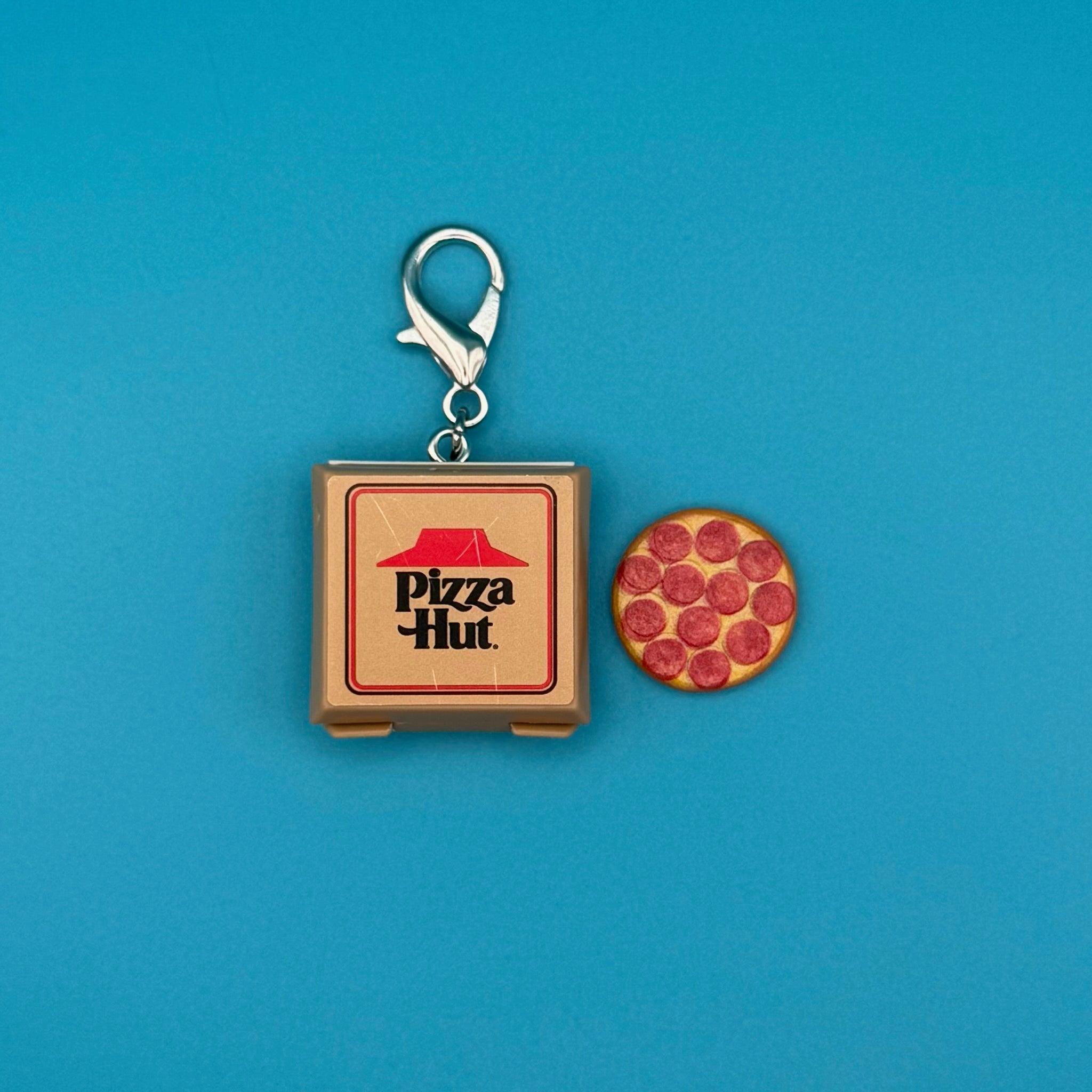 Mini Pizza Hut Pizza -  vintage keychain vintage charms for bag nostalgia vintage keychains y2k collectible - Bag Crap