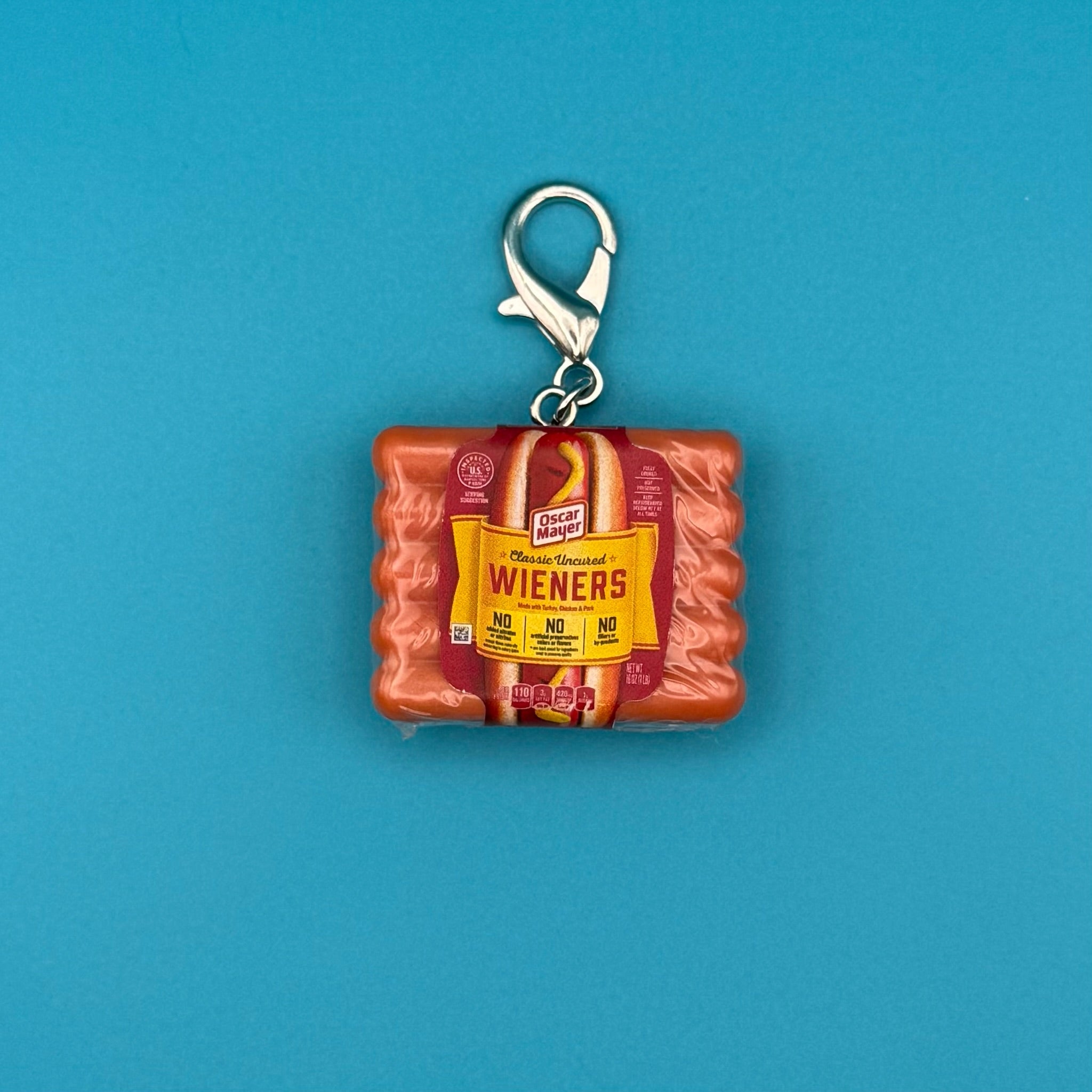 Mini Oscar Mayer Classic Hot Dogs - bodega food grocery nyc ny apple fruit vegetables fun vintage keychain vintage charms for bag nostalgia vintage keychains y2k collectible - Bag Crap