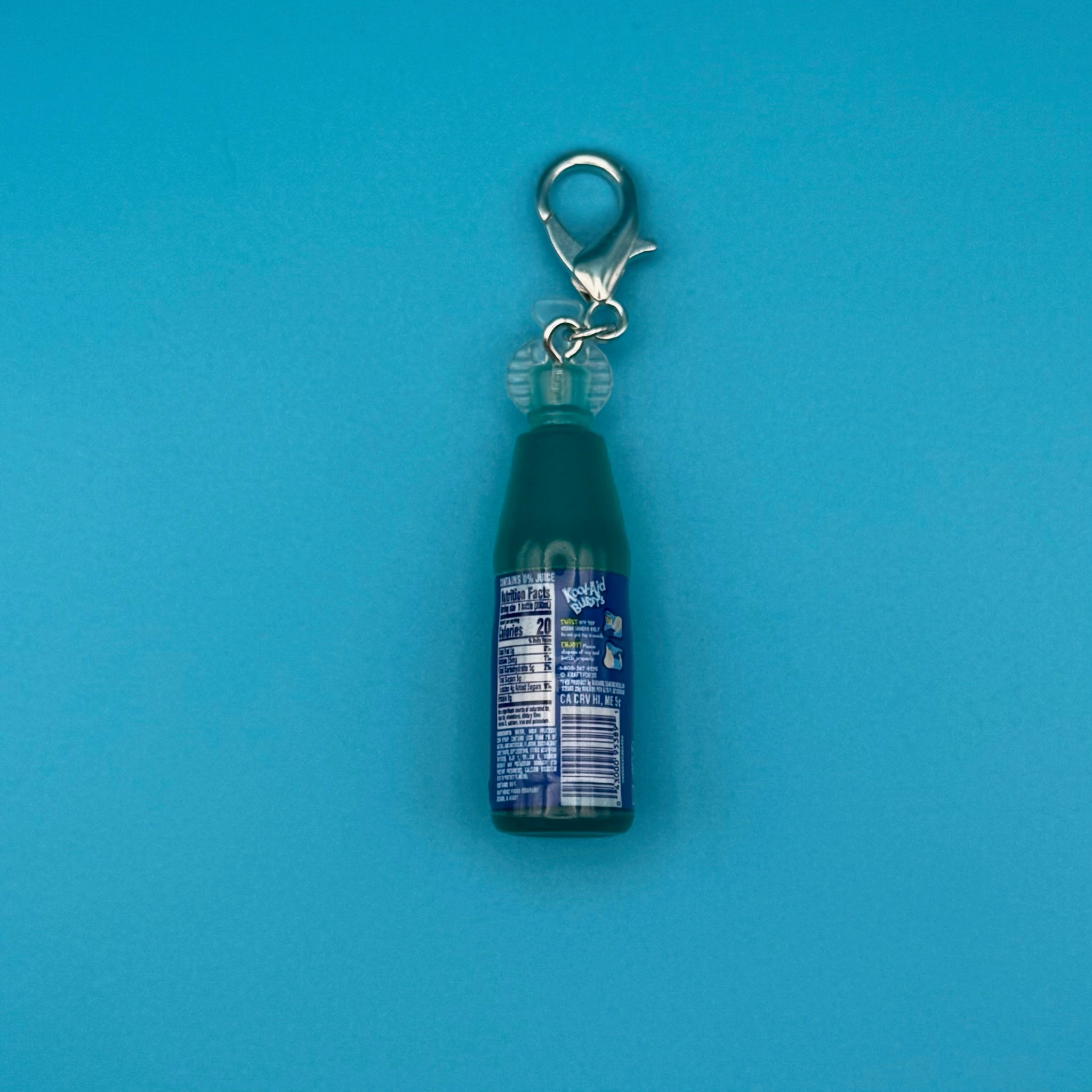 Mini Blue Kool-Aid Bursts -  vintage keychain vintage charms for bag nostalgia vintage keychains y2k collectible - Bag Crap