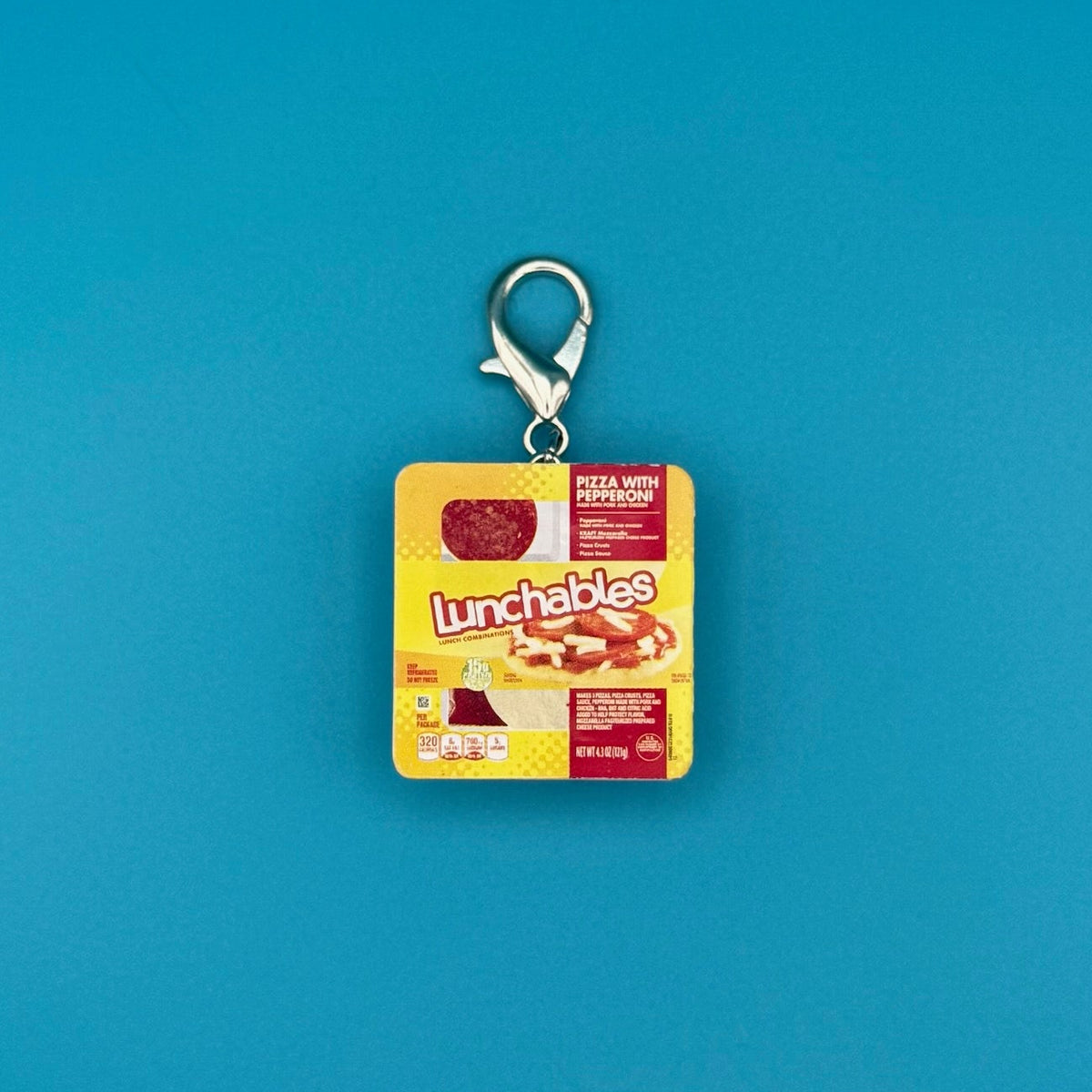 Mini Pizza Lunchables Bag Charm
