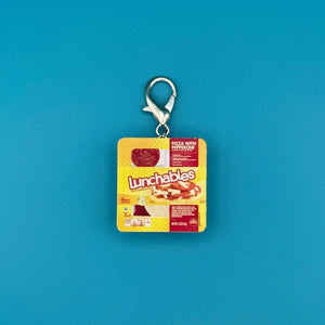 Mini Pizza with Pepperoni Lunchables -  vintage keychain vintage charms for bag nostalgia vintage keychains y2k collectible - Bag Crap