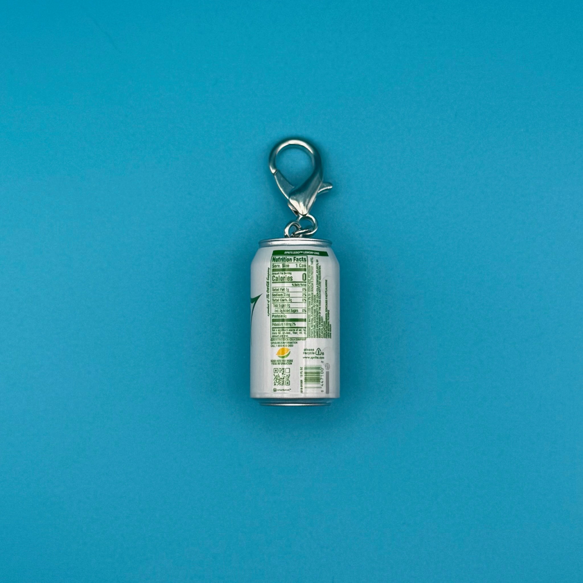 Mini Sprite Zero Soda Can -  vintage keychain vintage charms for bag nostalgia vintage keychains y2k collectible - Bag Crap