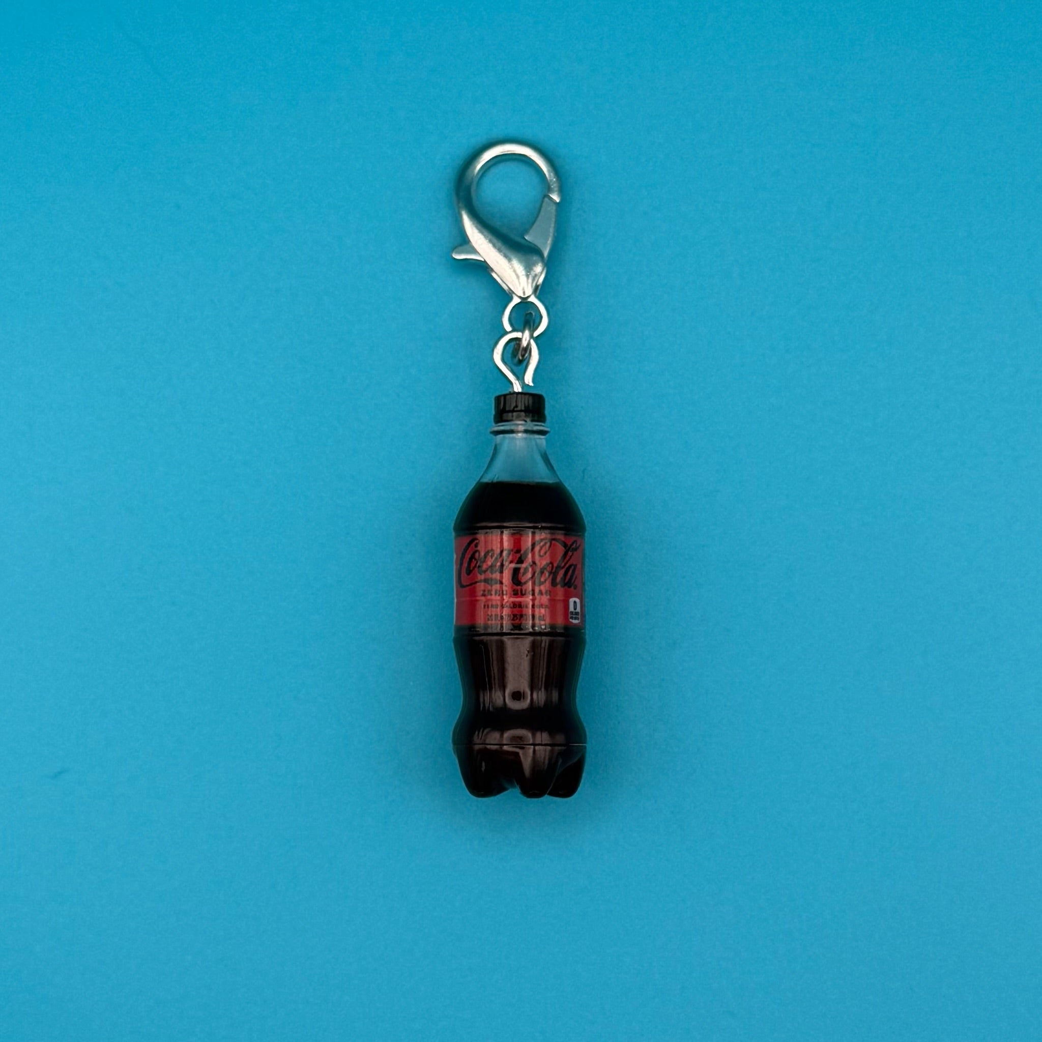Mini Coke Zero Sugar Soda Bottle -  vintage keychain vintage charms for bag nostalgia vintage keychains y2k collectible - Bag Crap