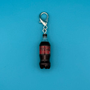 Mini Coca-Cola Zero Sugar Soda Bottle -  vintage keychain vintage charms for bag nostalgia vintage keychains y2k collectible - Bag Crap