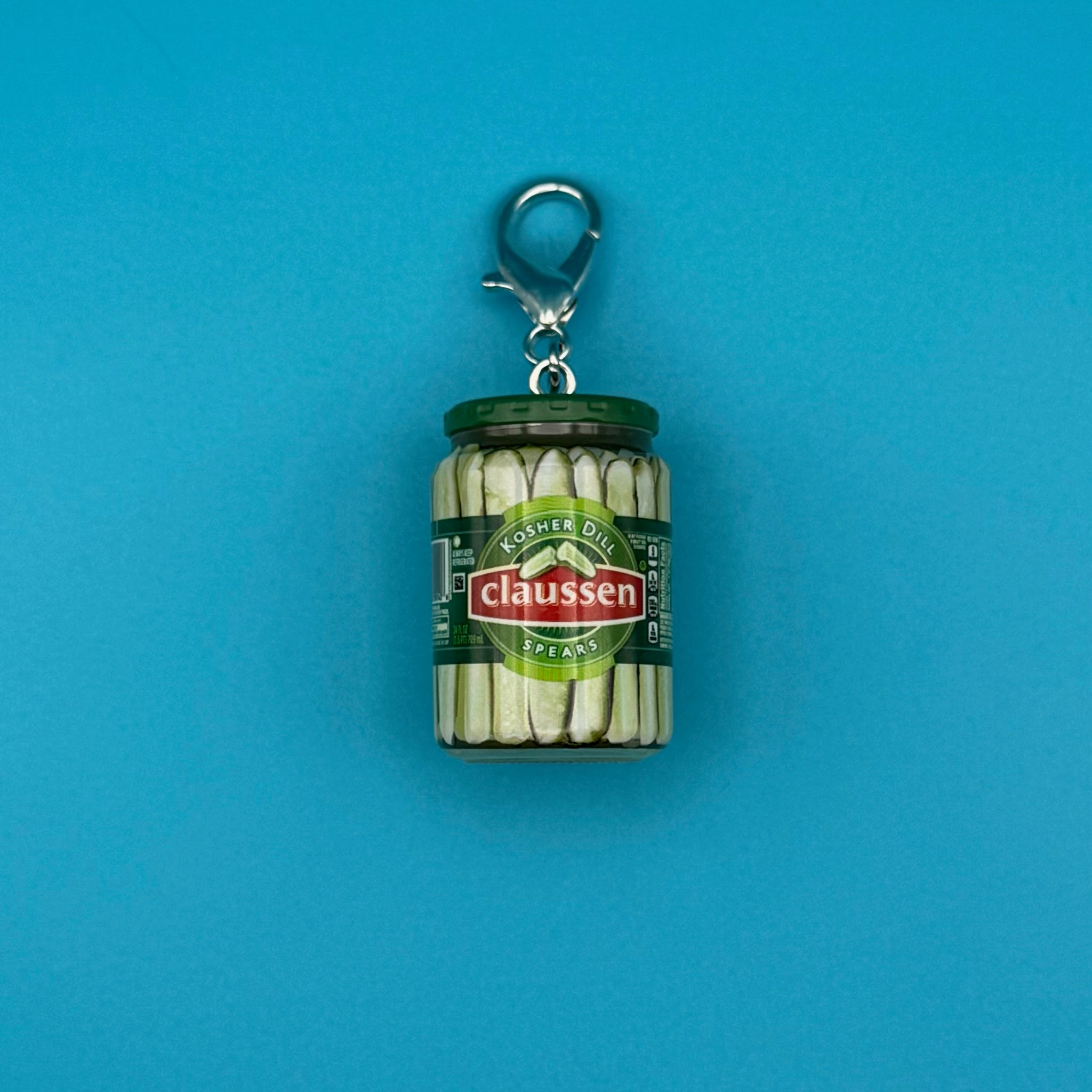 Mini Claussen Kosher Dill Pickles -  vintage keychain vintage charms for bag nostalgia vintage keychains y2k collectible - Bag Crap