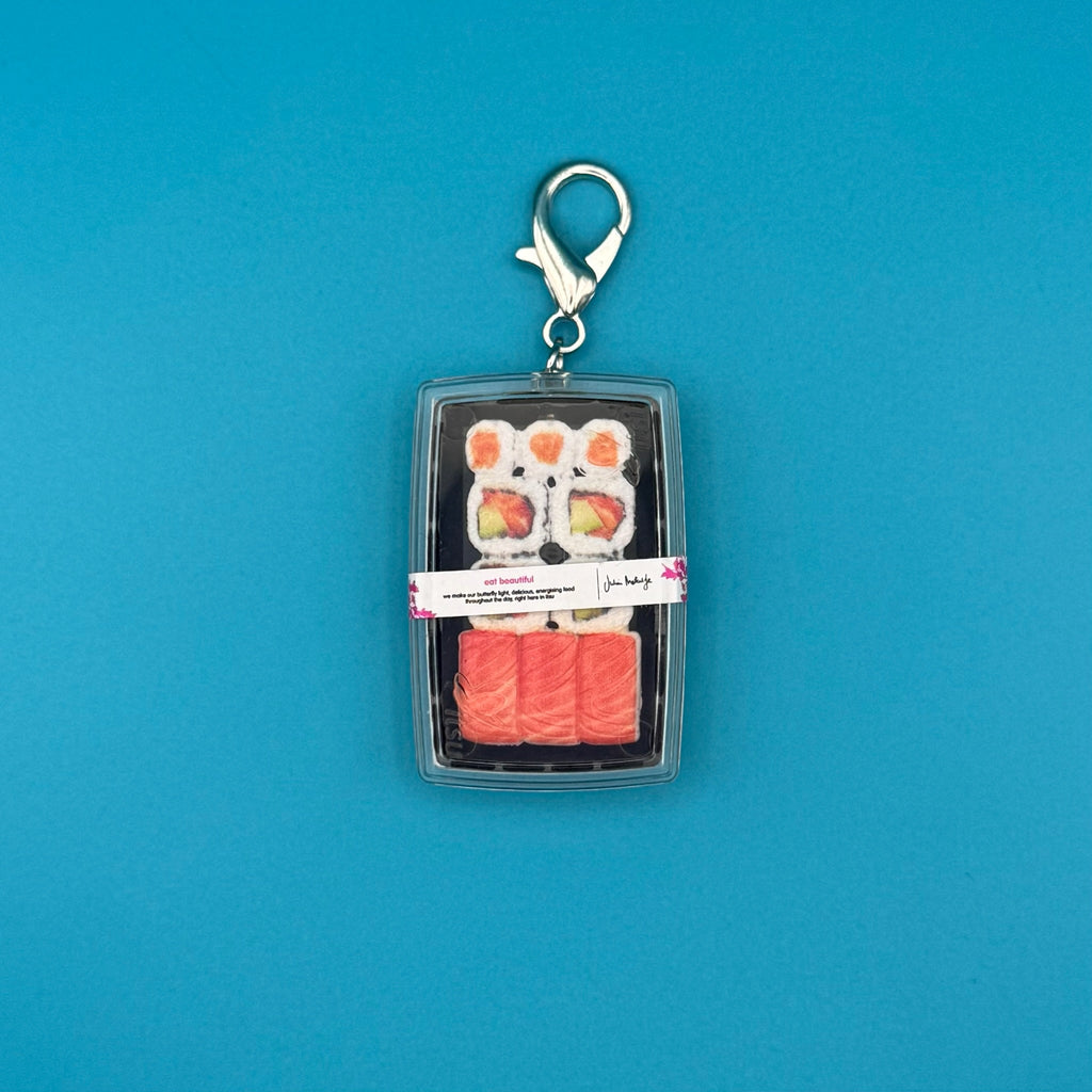 Mini Super Salmon Light Sushi Set Bag Charm