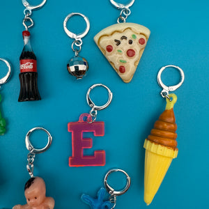 Bag Crap - Individual Vintage Trinket Shoe Charms with Huggie Clips