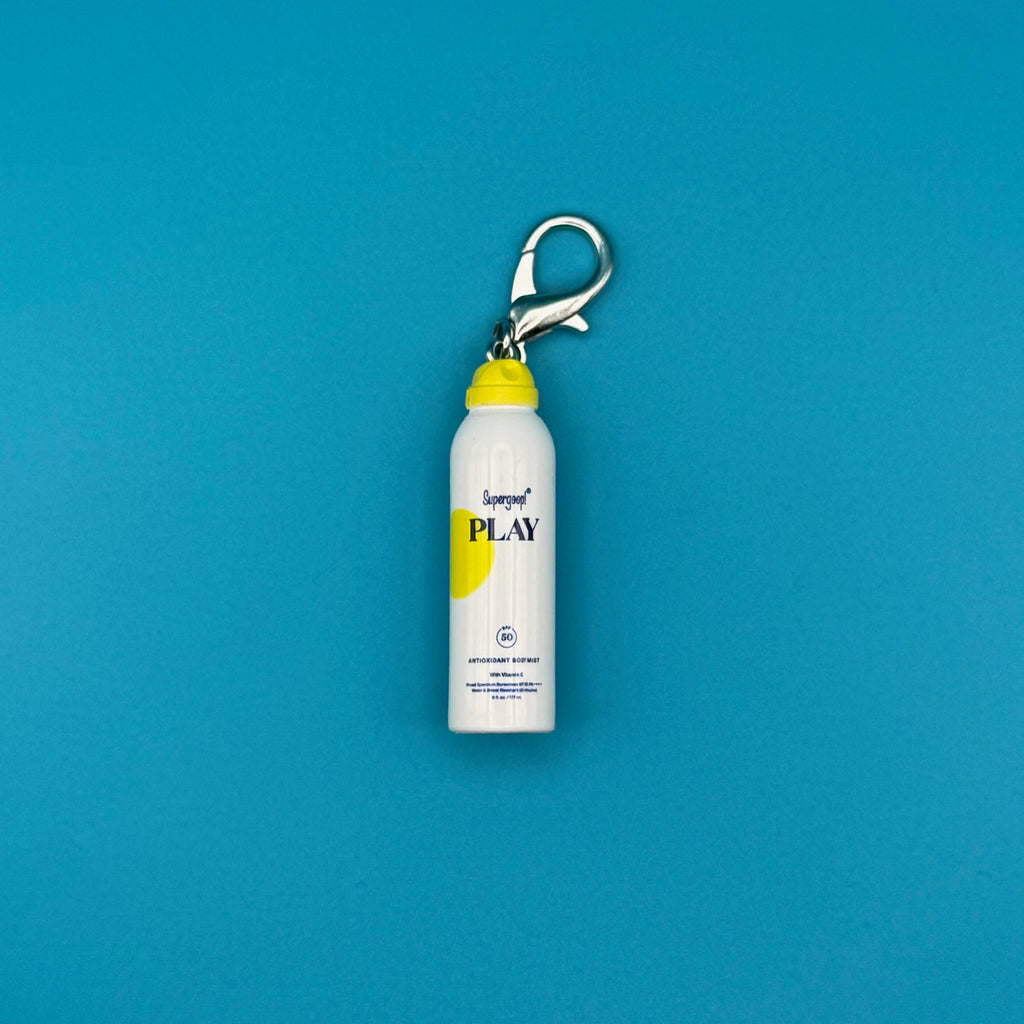 Mini Supergoop Play Sunscreen Bag Charm