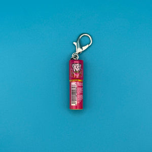 Mini Strawberry Push Pop Candy -  vintage keychain vintage charms for bag nostalgia vintage keychains y2k collectible - Bag Crap