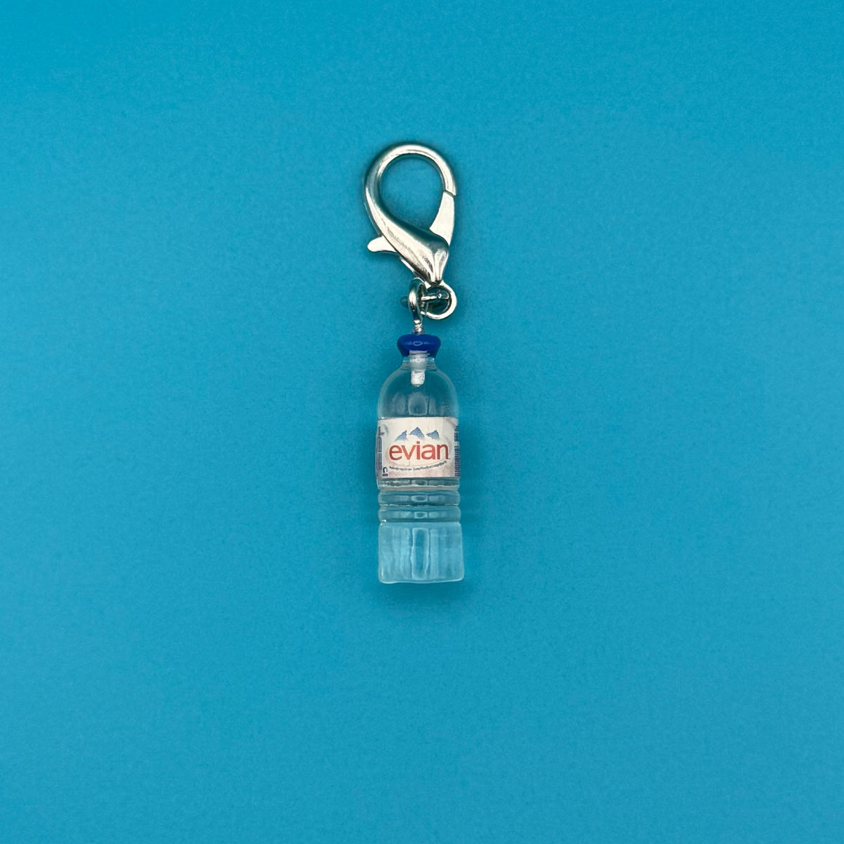 Mini Evian Water Bottle Bag Charm