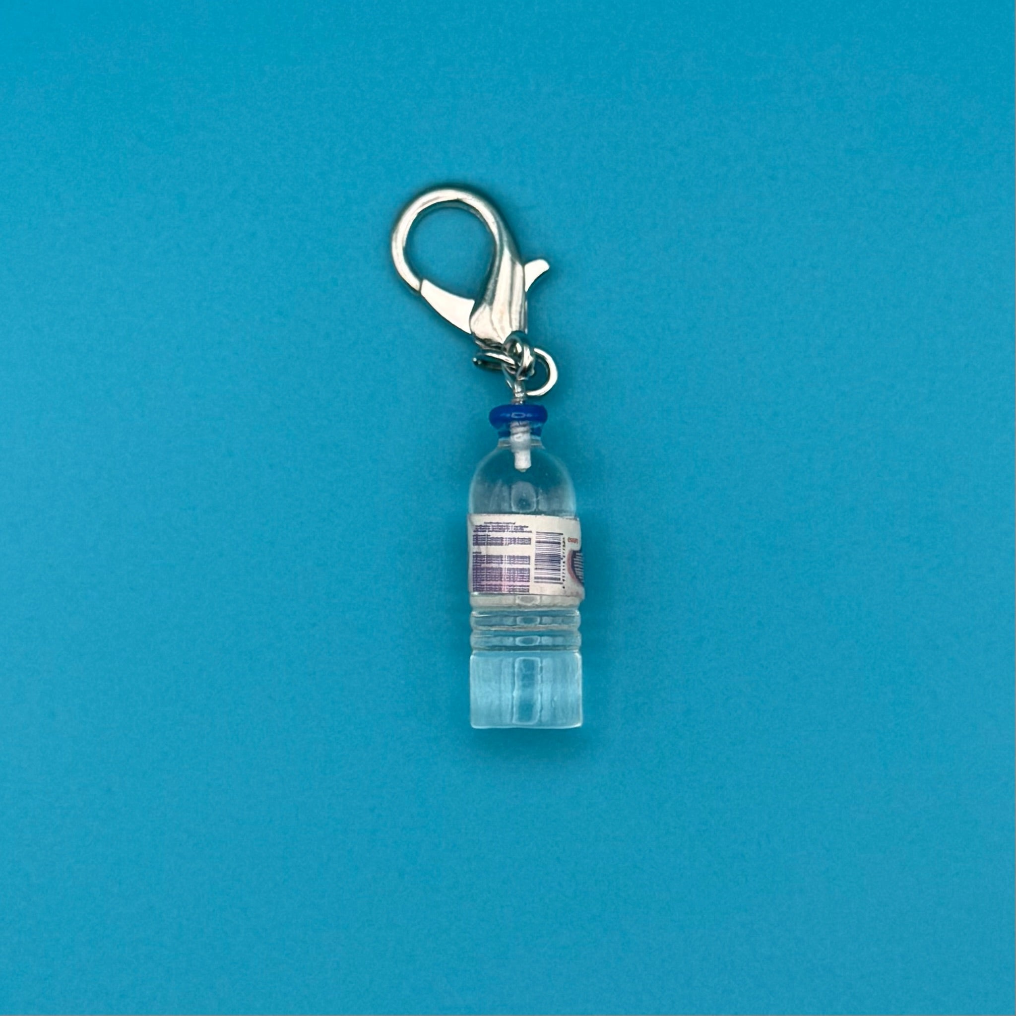 Mini Evian Water Bottle -  vintage keychain vintage charms for bag nostalgia vintage keychains y2k collectible - Bag Crap