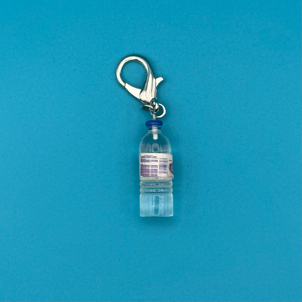 Mini Evian Water Bottle Bag Charm