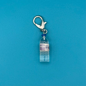 Mini Evian Water Bottle -  vintage keychain vintage charms for bag nostalgia vintage keychains y2k collectible - Bag Crap