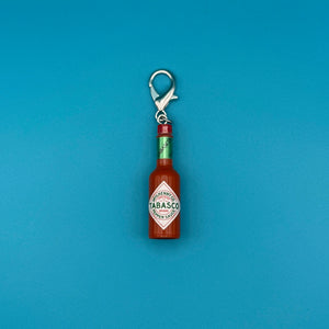 Mini Tabasco Hot Sauce -  vintage keychain vintage charms for bag nostalgia vintage keychains y2k collectible - Bag Crap