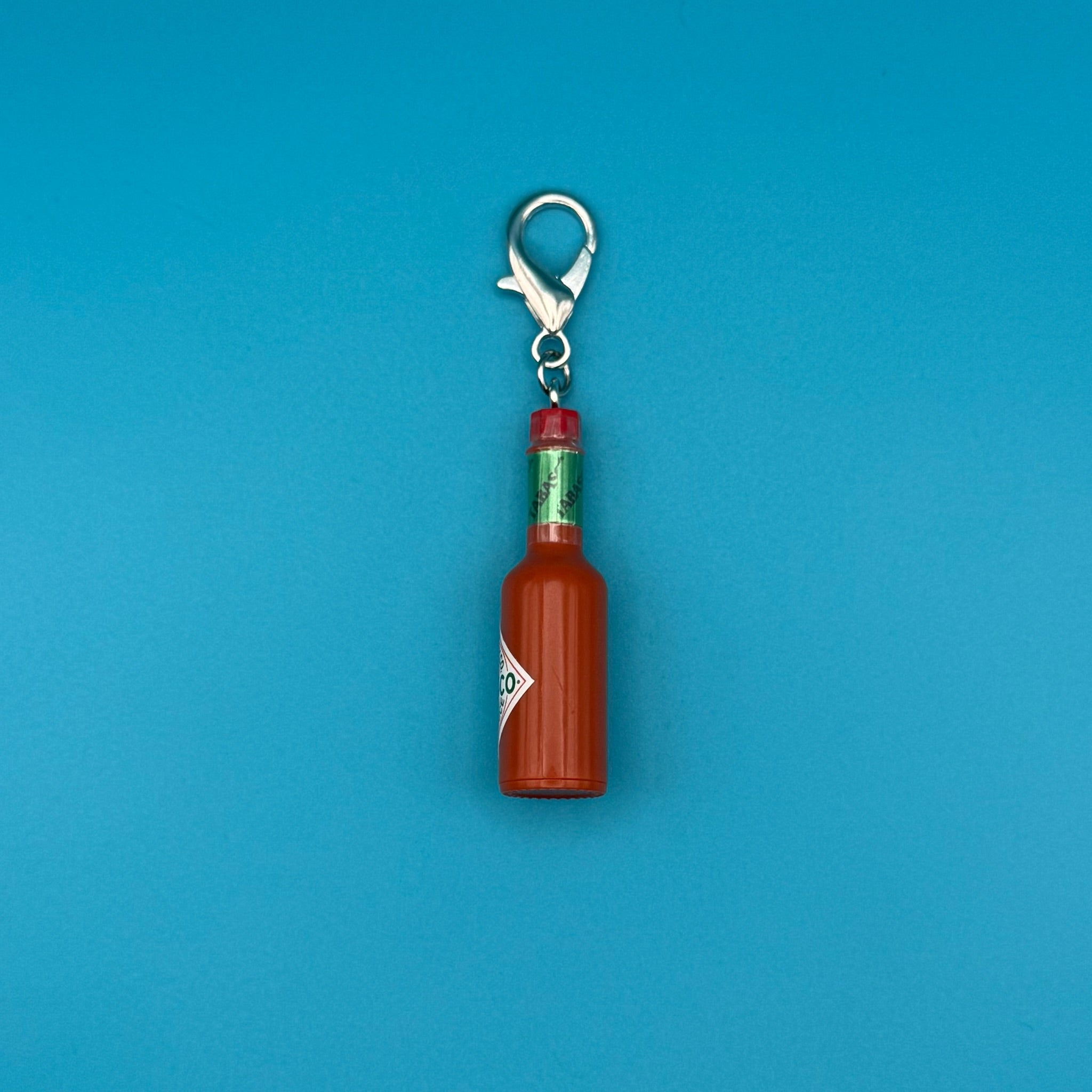 Mini Tabasco Hot Sauce -  vintage keychain vintage charms for bag nostalgia vintage keychains y2k collectible - Bag Crap