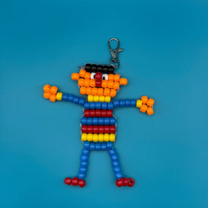 Ernie Bead Buddy -  vintage keychain vintage charms for bag nostalgia vintage keychains y2k collectible - Bag Crap