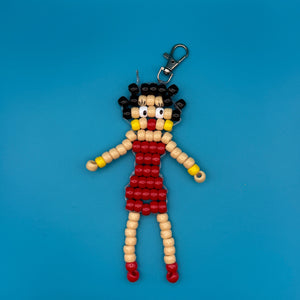 Betty Boop Bead Buddy -  vintage keychain vintage charms for bag nostalgia vintage keychains y2k collectible - Bag Crap